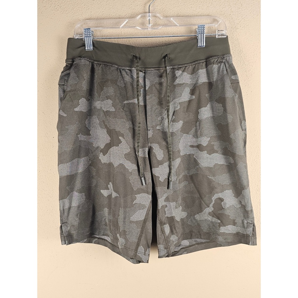 Lululemon Mens Variegated Mesh Camo Max T.H.E. Shorts Large